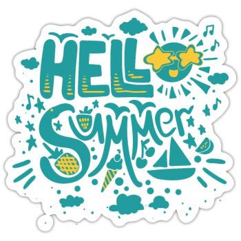 Hello Summer Relatives - Sticker - white matte - Front