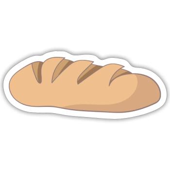 bread - Sticker - white matte - Front