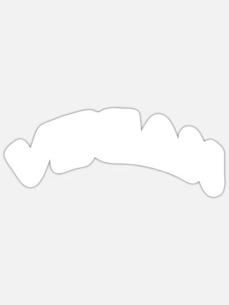 Vegan word text - Sticker - white matte
