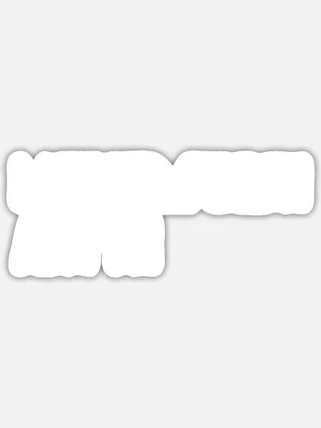  - Sticker - white matte