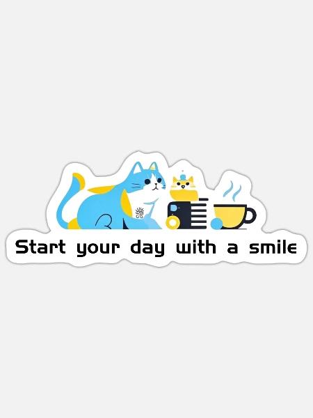 - Sticker - white matte