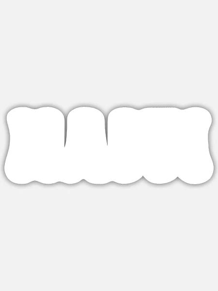 - Sticker - white matte