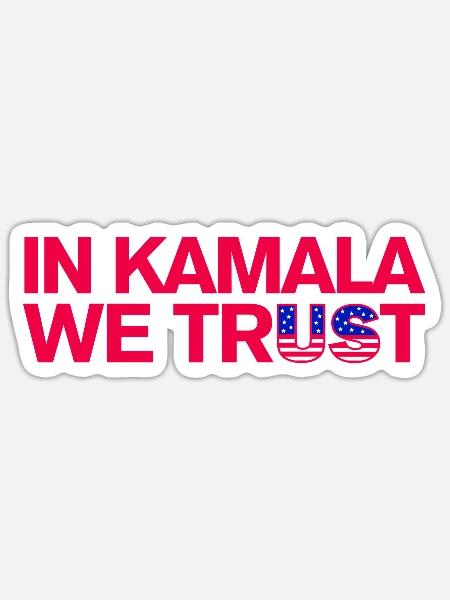 En Kamala, nous avons confiance - Élections américaines 2024 - Sticker - blanc mat