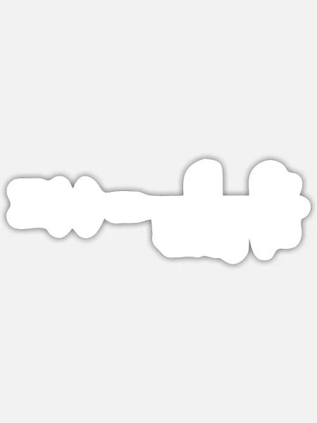 Electric Field From An Electric Charge - Sticker - white matte