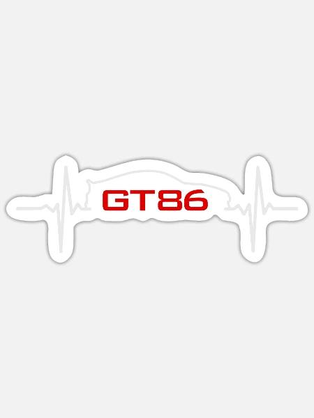 Toyota GT86 - Sticker - white matte