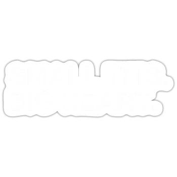 Small Tits Big - Sticker - white matte - Front