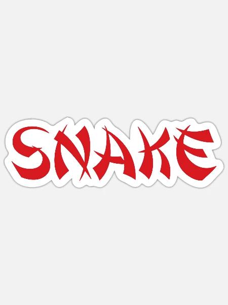 SNAKE Chinese New Year - Sticker - white matte