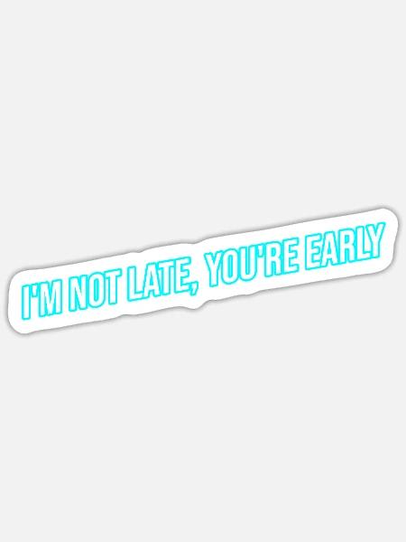 Funny Tee - Sticker - white matte