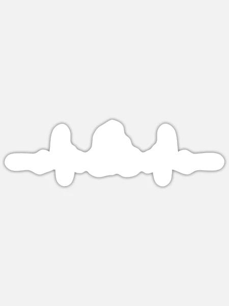 Mountain Bike Heartbeat - Sticker - white matte