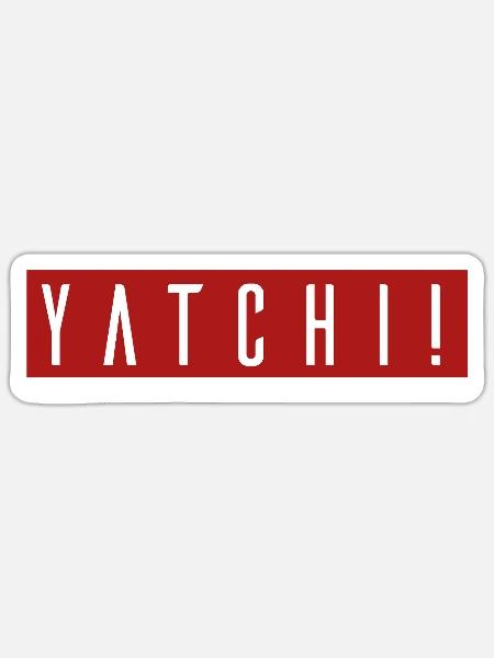 YATCHI Rouge Énergique - Sticker - white matte