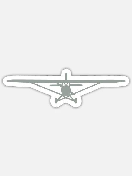 Plane Single Engine - Sticker - white matte