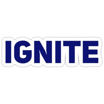 Ignite - Sticker - white matte - Front