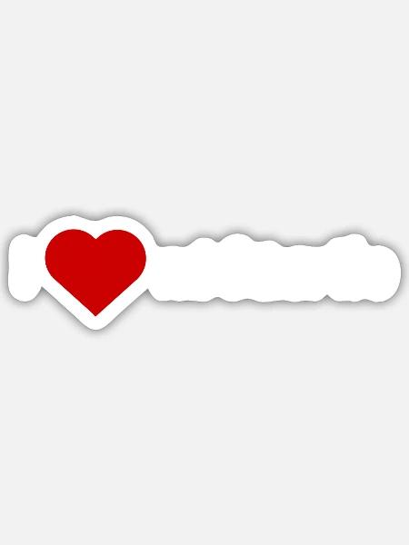 I Love My Guerito gift - Sticker - white matte