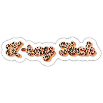 X ray Tech - Sticker - white matte - Front