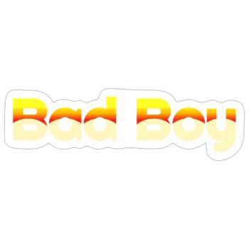 bad boy - Sticker - white matte - Front