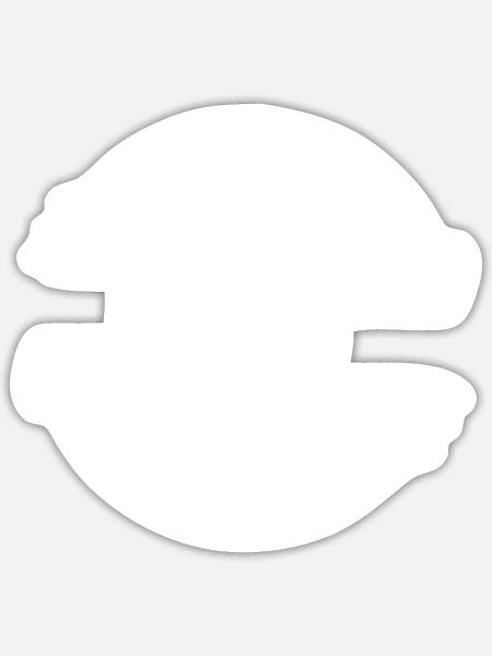 - Sticker - white matte