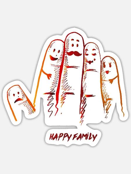  - Sticker - white matte