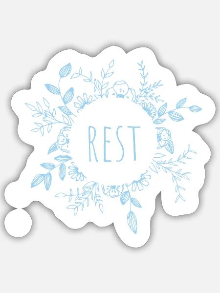 - Sticker - white matte