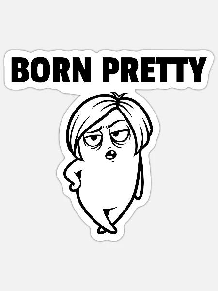 - Sticker - white matte