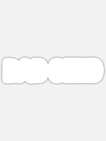 - Sticker - white matte