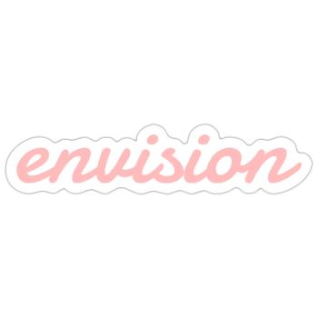 Envision - Sticker - white matte - Front