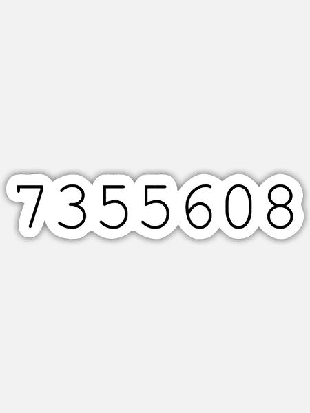 - Sticker - white matte