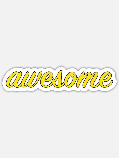 - Sticker - white matte