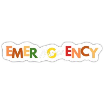 Emergency nurse - Sticker - white matte - Front