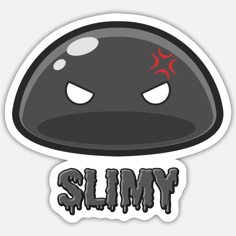 Cute Black Dungeon Slime Monster Weird Anime' Sticker | Spreadshirt