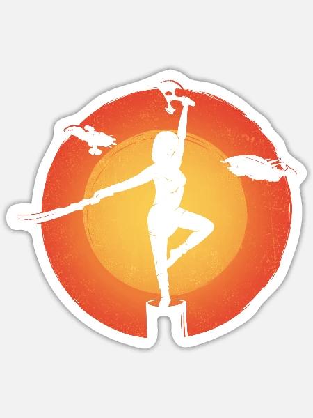 - Sticker - white matte
