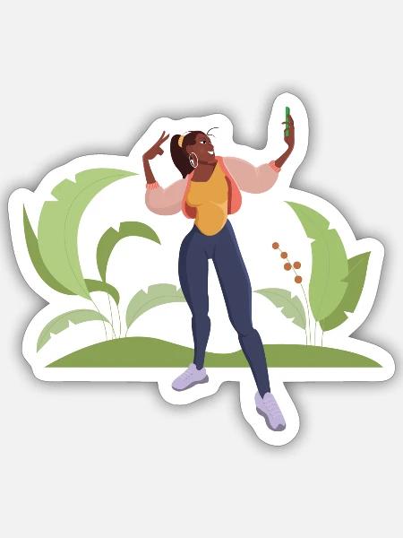 - Sticker - white matte