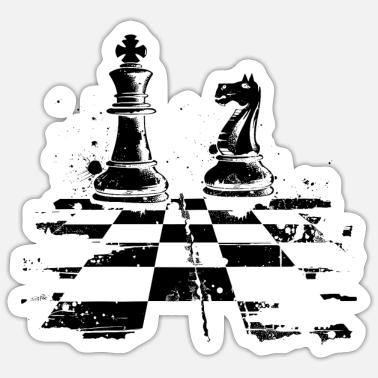 chess king and queen drawing