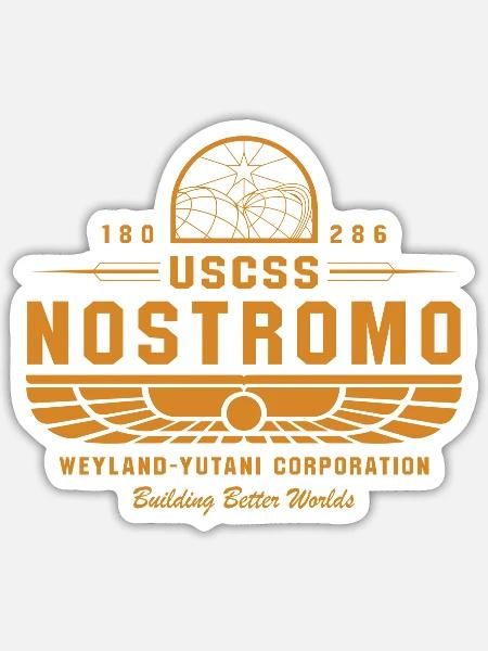 USCSS Nostromo - Sticker - white matte