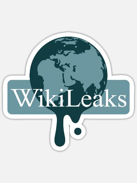 Dripping Globe - WikiLeaks - Sticker - white matte