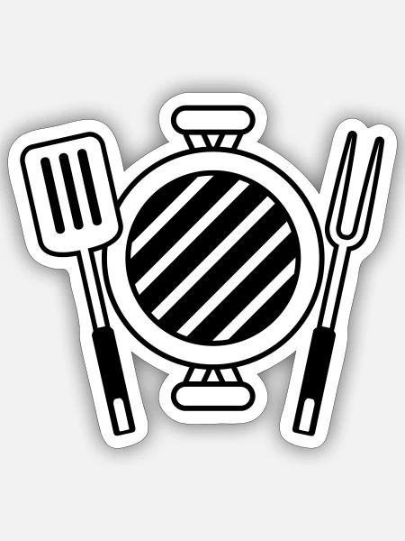 - Sticker - white matte