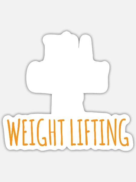 It s A Great Day For Weight Lifting - Sticker - white matte