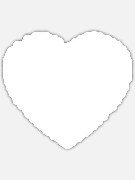 Epidemiology Heart - Sticker - white matte