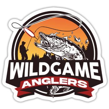 Wildgame Anglers Transparent - Sticker - white matte - Front