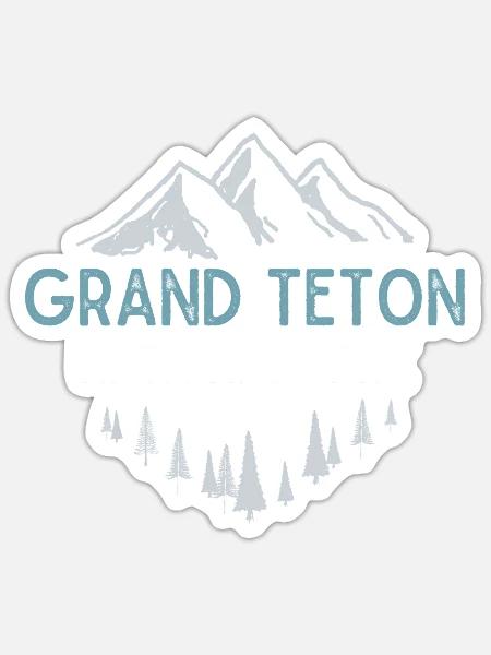 Grand Teton Grand Teton National Park - Sticker - white matte