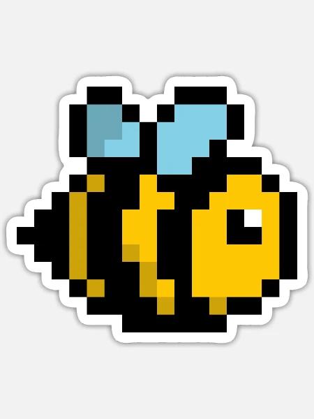 bee - Sticker - white matte
