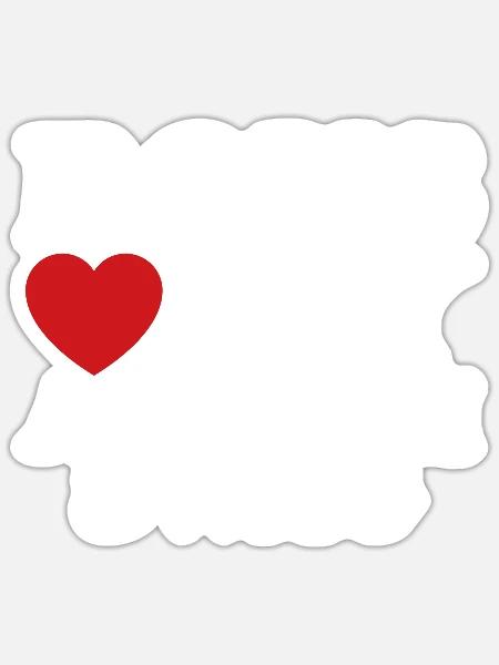Boys Love My Autism Swag Awareness Heart - Sticker - white matte
