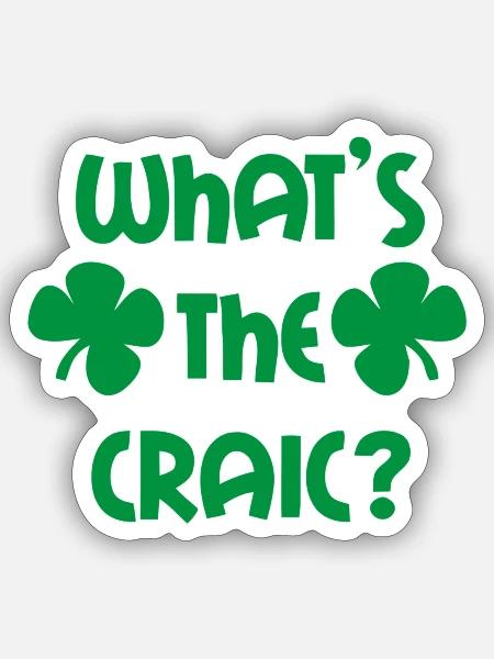 St Patricks Day - Sticker - white matte