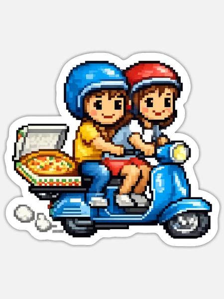  - Sticker - white matte