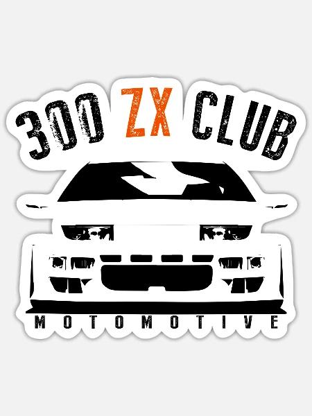300 ZX Club - Sticker - blanc mat