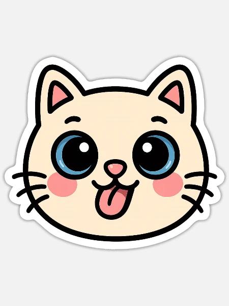- Sticker - white matte