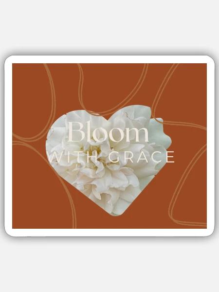 Blooming  - Sticker - white matte