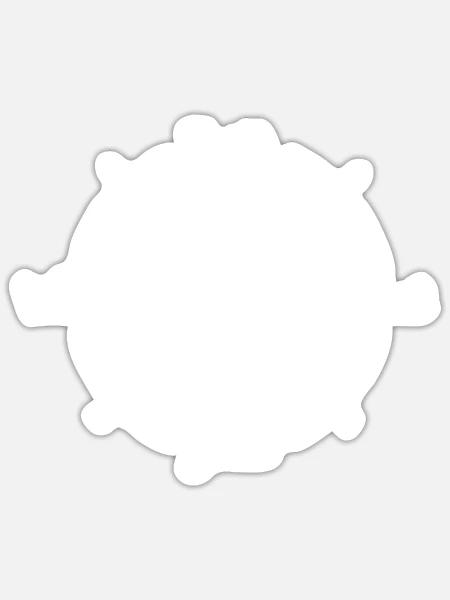 - Sticker - white matte