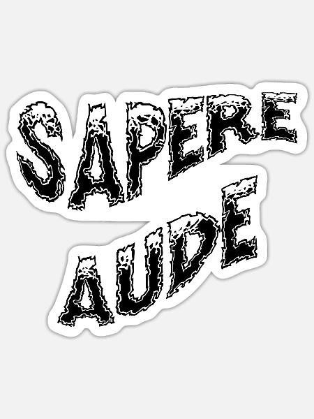 Sapere aude - Sticker - white matte