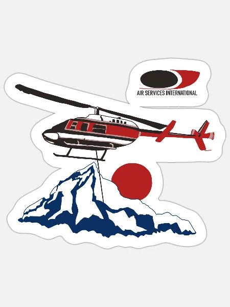 Air services international - Sticker - white matte