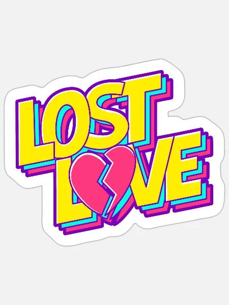 Lost Love - Sticker - white matte